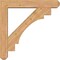 Ekena Millwork Merced Craftsman Smooth Bracket w/ Offset Brace, Western Red Cedar, 7 1/2"W x 44"D x 44"H BKT0806X44X44MRC04SWR - alternate 2